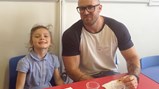Sandwiches and sports for Father