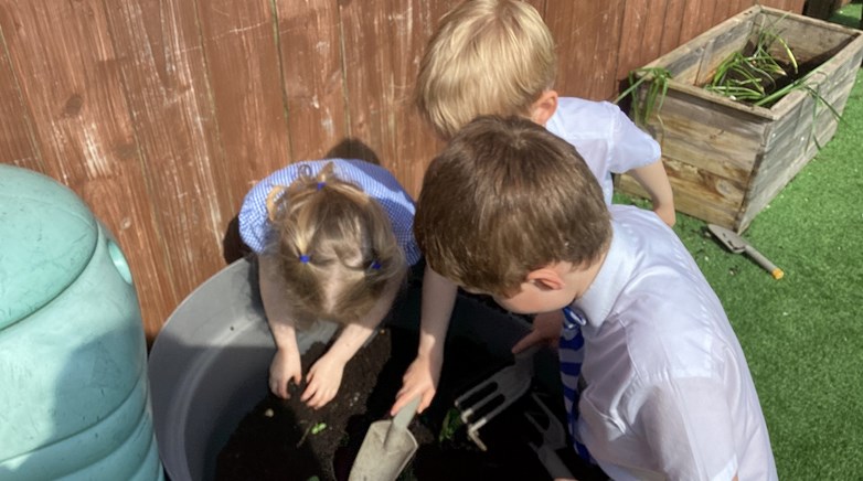 Reception gardening club