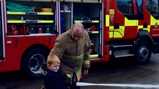 Fire engine stops off at Browney