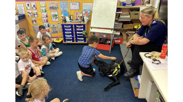 PC Claire Kerr and dog Jet