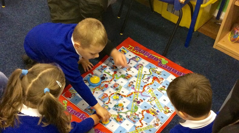 Parents do the sums at Browney