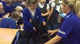 Reception meet police dog Jet