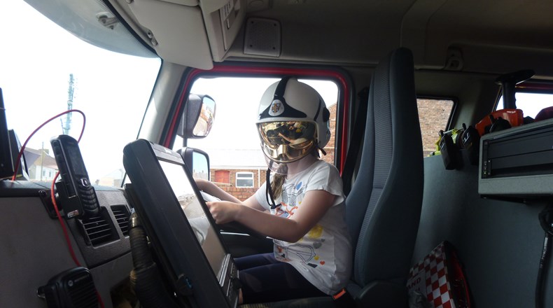 Fire engine visit