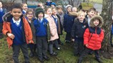 Reception class make bird feeders 