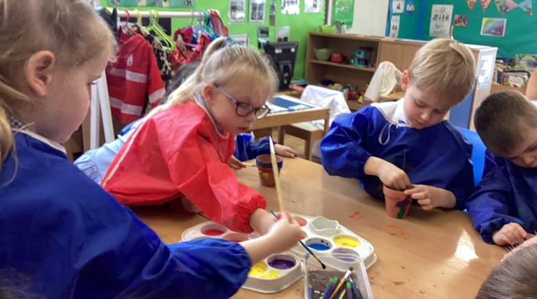 Reception gardening club