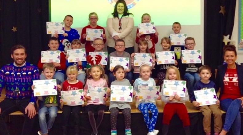 100% attendance stars