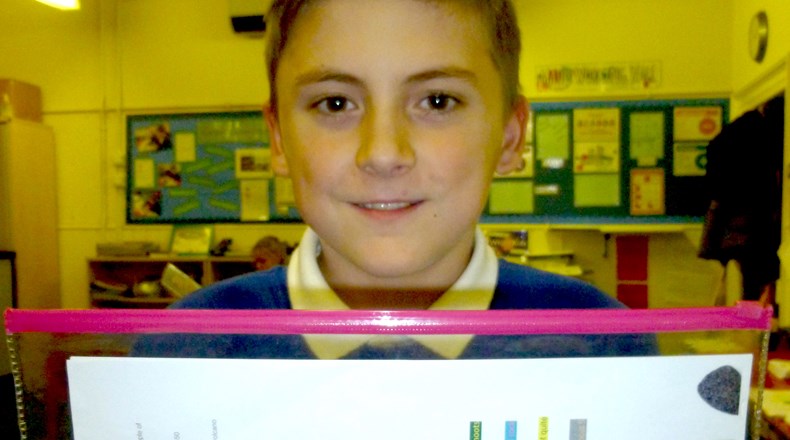 Kaine and his homework 