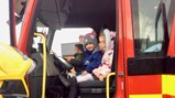 Fire engine stops off at Browney