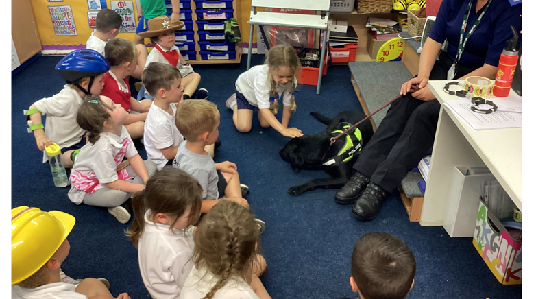 PC Claire Kerr and dog Jet