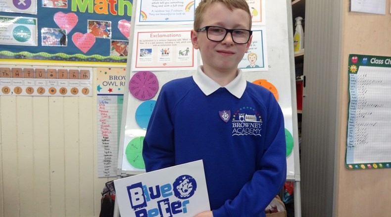 Blue Peter badge for Thomas