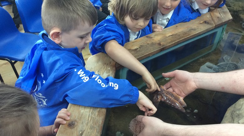 Reception Blue Reef Aquarium visit